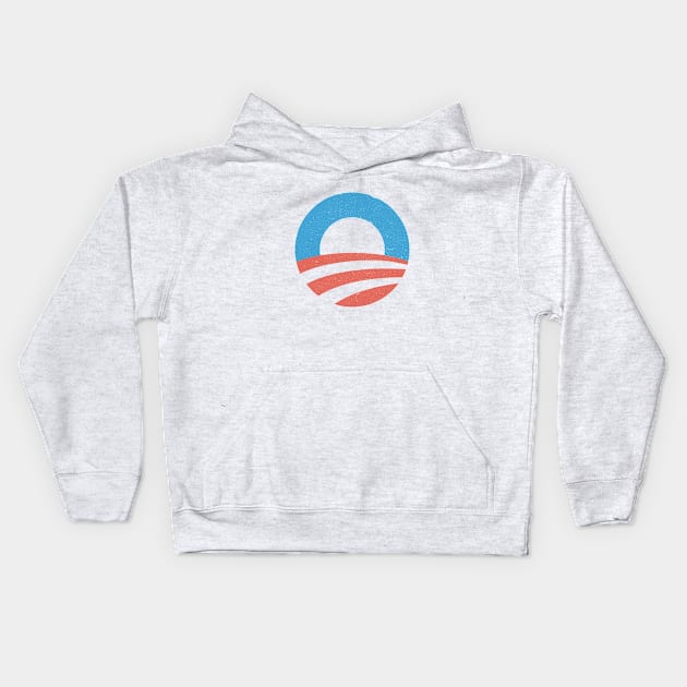 Vintage Obama Kids Hoodie by bullshirter